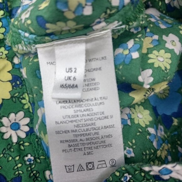 Free People Floral Blue and Yellow Maxi Skirt - Picture 9 of 13